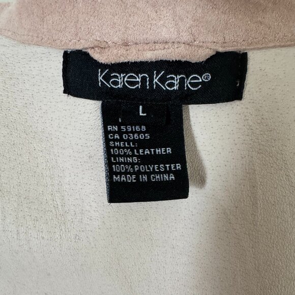 Karen Kane Suede Leather Unlined Jacket, Size Large - Picture 4 of 7